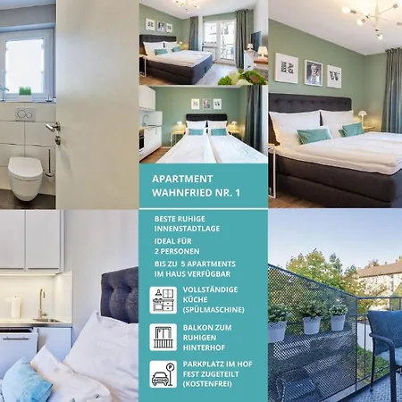 Apt Wahnfried Nr1 - Cityapartment Mit Kueche, Duschbad, Balkon, Parkplatz - Zentral Aber Ruhig Bayreuth Exterior photo