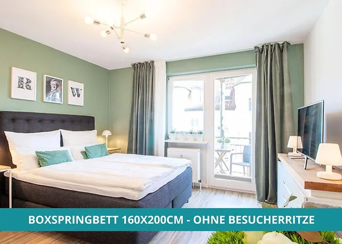 Apt Wahnfried Nr1 - Cityapartment Mit Kueche, Duschbad, Balkon, Parkplatz - Zentral Aber Ruhig